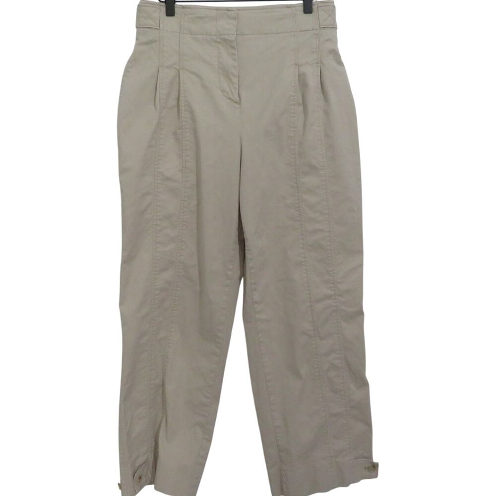 Banana Republic Womens Sz 6 Beige Cream Relaxed Ultra High Rise Pants